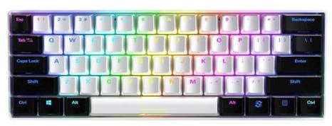 Sharkoon Tastatur Skiller SGK50S4 Gaming weiÃ/blau