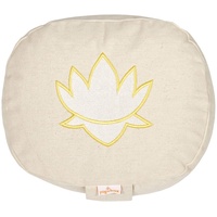 Yogabox Meditationskissen/Yogakissen Lotus oval, Natur