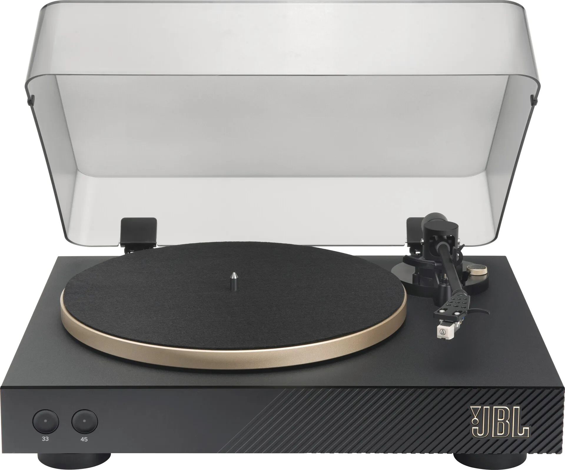 JBL Plattenspieler "Spinner Bluetooth Turntable" Bluetooth 5.2 mit aptX HD goldfarben (gold)