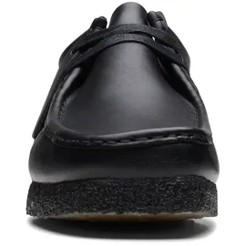 CLARKS Shoes Wallabee Bootsschuhe - Black Leather - EU 45 Wohnung, Schnürsenkel, Lässig
