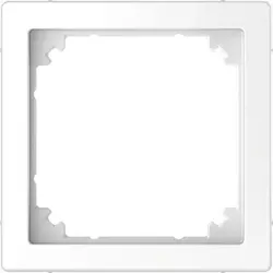 Merten Adapter um System M in System Design zu integrieren, Lotusweiß