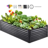Vevor Hochbeet 240 x 120 x 60 cm Dunkelgrau