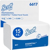 Scott Essential 6617 - Falthandtücher für Papierhandtuchspender - 15 x 340 Tücher