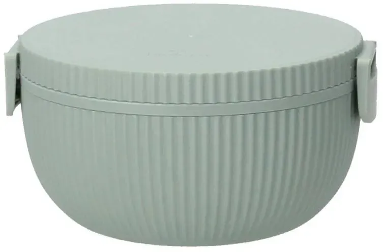 chic.mic Bentobox rund bioloco plant deluxe bowl sage grün