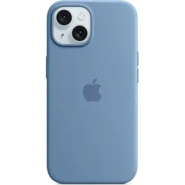 Apple iPhone 15 Plus Silikon Case mit MagSafe winterblau