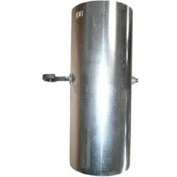 Bertrams Rauchrohr mit Drosselklappe (Sperrer) /  FAL -  130 - silber