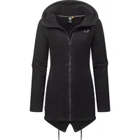 Ragwear Damen, weiche Strickjacke Übergangsjacke mit Teddy-Fleece Wingi Melange