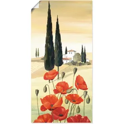 Artland Wandbild »Blumen Zusammensetzung II«, Blumen, (1 St.), als Leinwandbild, Poster in verschied. Größen Artland Farbe Bild(er): rot