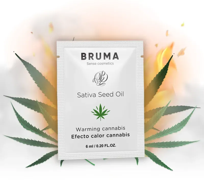 BRUMA  Cannabis Glide Sativa-Samenöl-Gleitgel mit wärmendem Cannabis-Geschmack 6 ml