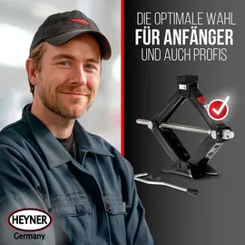 Heyner Wagenheber Stahl 1,5t schwarz