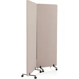 HJH Office FLEXMIUT & 2er Set - Trennwand Taupe