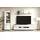 Home Affaire Wohnwand HOME AFFAIRE "Stranda, moderne Anbauwand, Komplettset im Scandi-Style", weiß (weiß skandi eiche), B:266cm, Holzwerkstoff, Kastenmöbel-Sets, Wohnwand, enthält Vitrine, Lowboard und Wandboard, 270 cm breit