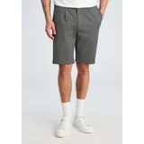 Lindbergh Shorts LINDBERGH, Herren, Gr. XL, N-Gr, grau (grau mix), Web, Obermaterial: 75% Polyester, 22% Viskose, 3% Elasthan, unifarben, bequem kniefrei, Hosen Shorts, mit Viskose und Stretch