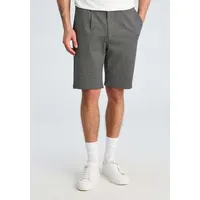 Lindbergh Shorts LINDBERGH, Herren, Gr. XL, N-Gr, grau (grau mix), Web, Obermaterial: 75% Polyester, 22% Viskose, 3% Elasthan, unifarben, bequem kniefrei, Hosen Shorts, mit Viskose und Stretch