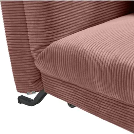 Ell + Ell Sessel Enny Polyester 85 x 90 x 100 cm rot mit Rollen