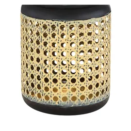 bmf-versand Solarlampe Garten 2er Set Laterne 30cm Solarleuchten Außen Außenleuchte Solar - Schwarz/Braun