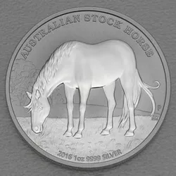 Silbermünze 1oz Australian Stock Horse 2016 Stock Horse (Australien)