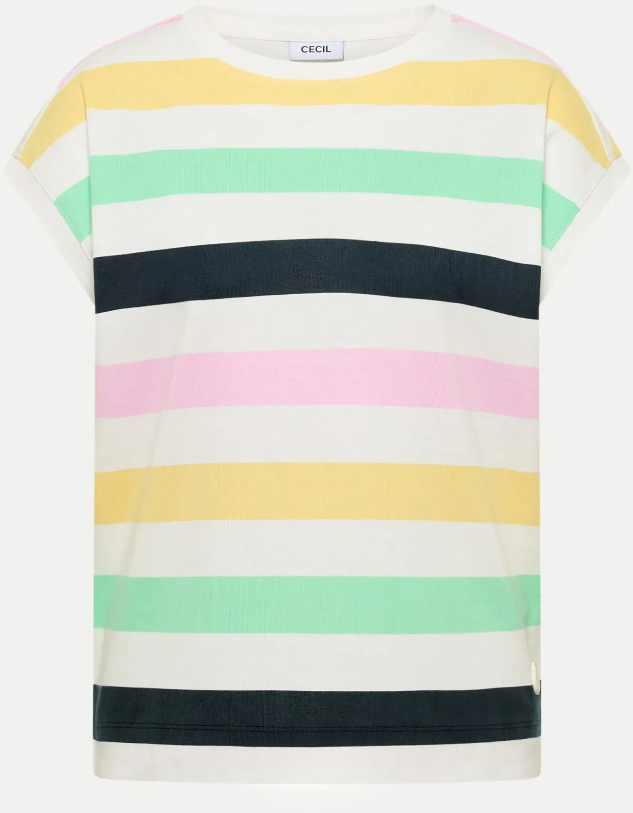 T-Shirt Gestreift Mehrfarbig L