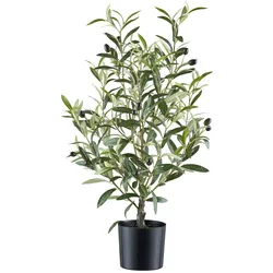 Kunstpflanze CREATIV GREEN "Olive", grün, H:70cm, Kunststoff, Kunstpflanzen, mit detailgetreuer Gestaltung