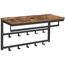 HOOBRO Wandgarderobe EBF12YM01 Schwarz
