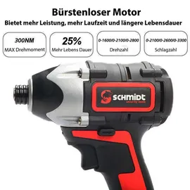 SCHMIDT security tools Akku-Schlagschrauber ID-180 inkl. 1 x 4,0 Ah + Ladegerät