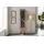 SalesFever Vitrine Torsby 40 x 43 x 179 cm Beige/Schwarz