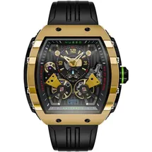Nubeo NB-6100-05 Herrenuhr Magellan Double Barrel Automatik 48mm 5ATM