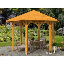 SKANHOLZ Skan Holz Pavillon Nancy 2 Leimholz, lasiert in Eiche hell