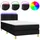 vidaXL Boxspringbett 100 x 200 cm Schwarz