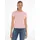 Tommy Jeans Essential Rib Ext Kurzarm-T-Shirt Ballet Pink XS