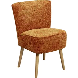 ed exciting design "Earl", orange, B:65cm H:89cm T:70cm, 100% Polyester, Sessel, Cocktailsessel, Küchenstuhl, Küchensessel