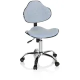 HJH Office KIDDY GTI-3 Stoff Hellblau Kinderbürostuhl Drehstuhl ergonomisch, mitwachsend, 634132