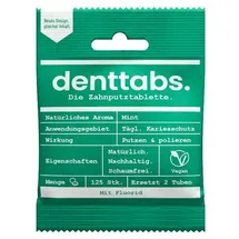 Denttabs Zahnputztabletten Mint mit Fluorid 125 St.