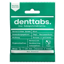 Denttabs Zahnputztabletten Mint mit Fluorid 125 St.