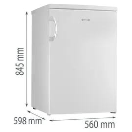 Gorenje R49CPW Kühlschrank (133 l, 845 mm hoch, Weiß)