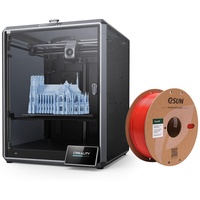Creality K1 Max 3D Drucker, 600 mm/s Druckgeschwindigkeit+ 1KG Rot High Speed PLA-Filament