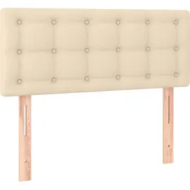 vidaXL Boxspringbett 90 x 200 cm Creme