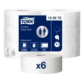 TORK Toilettenpapier Großrolle 360m hweiß 6 Rollen