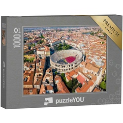 puzzleYOU Puzzle Puzzle 1000 Teile XXL „Amphitheater auf der Piazza Bra in Verona, Ital, 1000 Puzzleteile, puzzleYOU-Kollektionen Verona