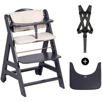 hauck Beta+ Dark Grey mit Sitzauflage, Grau