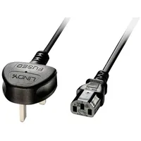 Lindy Strom Anschlusskabel [1x UK-Stecker - 1x Kaltgeräte-Buchse C13]