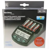 Technoline Schnell-Ladegerät BC 700 mit Entladefunktion und LCD-Display