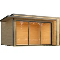 Weka Design Gartenhaus Pure Garden Amberley mit Aluminium-Schiebetür -