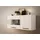 Home Affaire Hängevitrine Salerno 120 x 35 x 54 cm Weiß