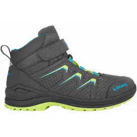 Lowa Maddox GTX Mid Kinder graphit/limone 33