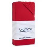 Blumtal Spannbettlaken Jersey 200 x 200 cm rot
