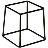 APS Multi Round, Tellerständer, Schalenständer, mit Antirutschbeschichtung (PVC), 18 x 18 cm, Höhe 20 cm, Metall, schwarz
