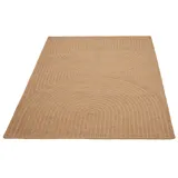 Teppich MY HOME "Naturala, Jute-Teppich, handgefertigt" Teppiche Gr. B: 160cm, 5mm, L: 220cm, beige (natur) reines Naturprodukt, Jute, Boho, Wendeteppich, Wohnzimmer, Esszimmer