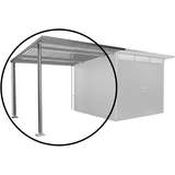 Biohort Seitendach Gr. L für Gerätehaus AvantGarde A3/A7 Quarzgrau-Metallic