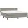vidaXL Boxspringbett mit Matratze Hellgrau 180x200 cm) Samt vidaXL,